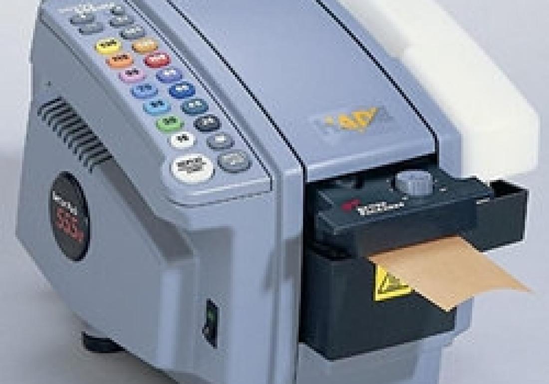 Dispenser voor gegommeerde tape (semi-automatisch)